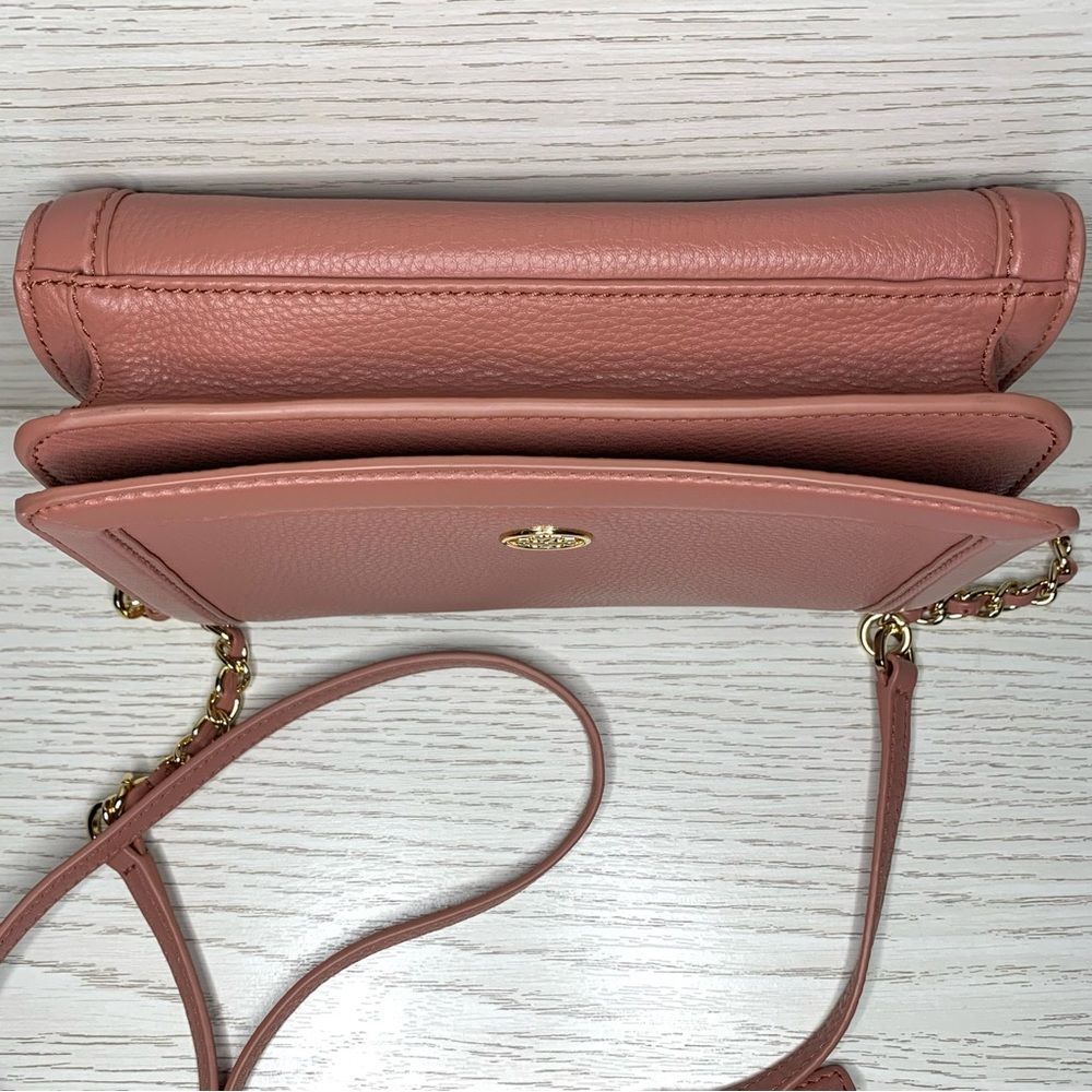 Tory Burch Landon Pebbled Leather Crossbody Combo Bag Chain Adjustable Strap - Picture 5 of 11